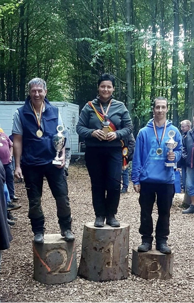 Deutschen Meisterschaft im Holzrücken